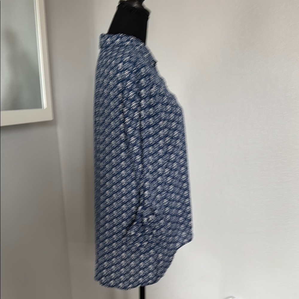 Blue Patterned Blouse - Picture 2 of 4